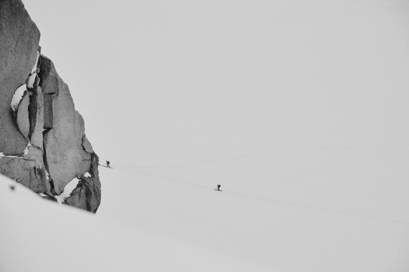 Krajobraz alpinizm snieg chamonix czb — fotografia Maciej Zawiasa